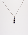 Collana Triplo Halo Blu